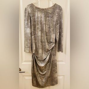 Metallic Vince Camuto Dress for the Holidays!